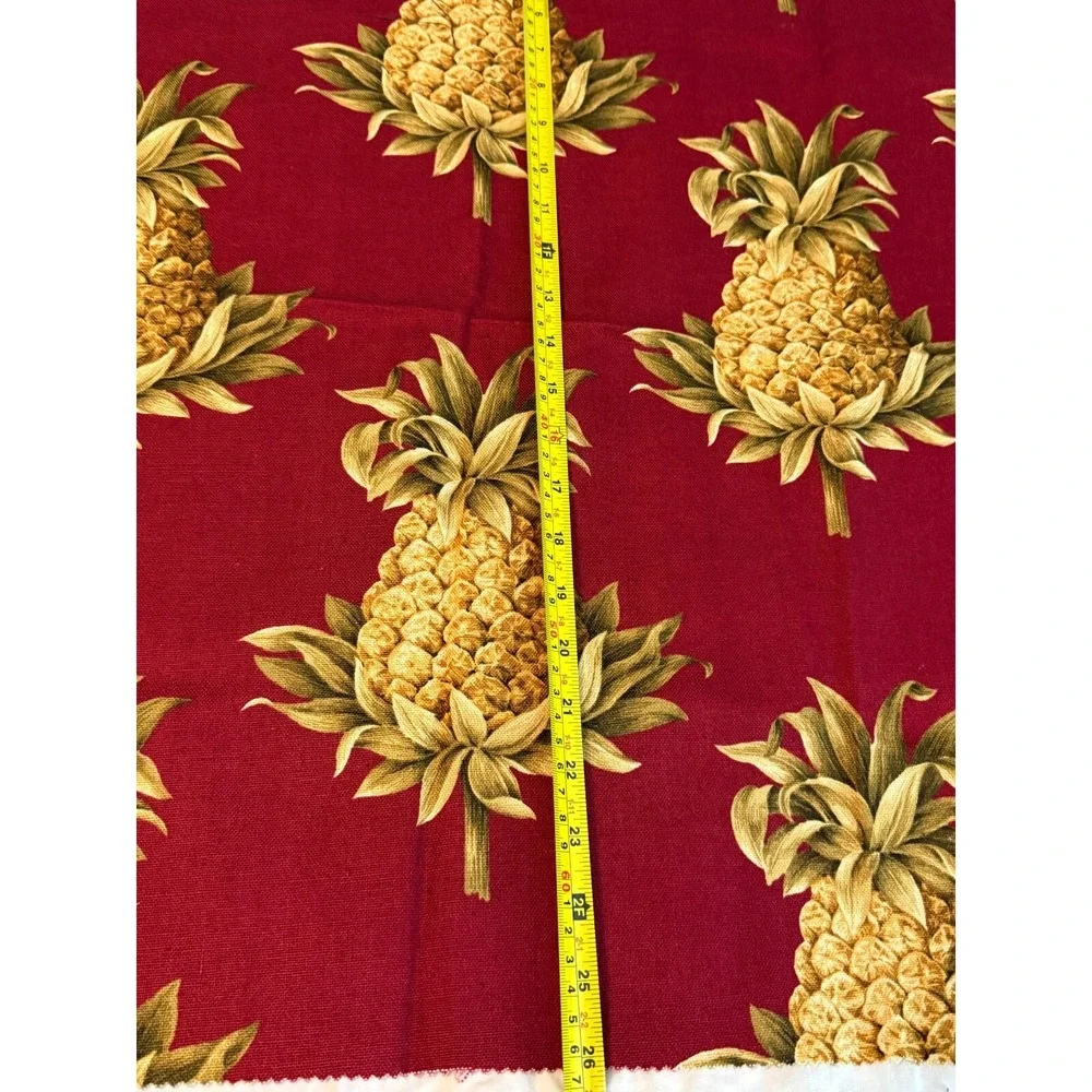 Vtg‎ Pineapples Fabric 25